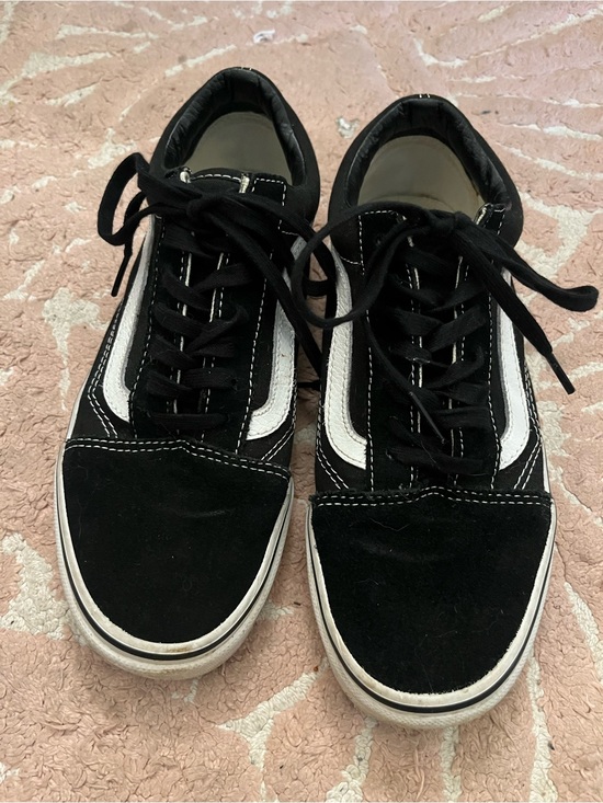 Vans Shoes - Vans Old Skool Black White Sneakers Womens 7.5